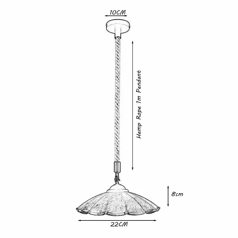 Hanfseil lampe im gebürstet silber esstisch hängelampen~1615