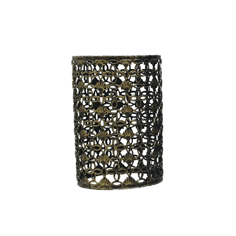 Industrieller Vintage Kronleuchter mit Drahtkäfig Set~1765