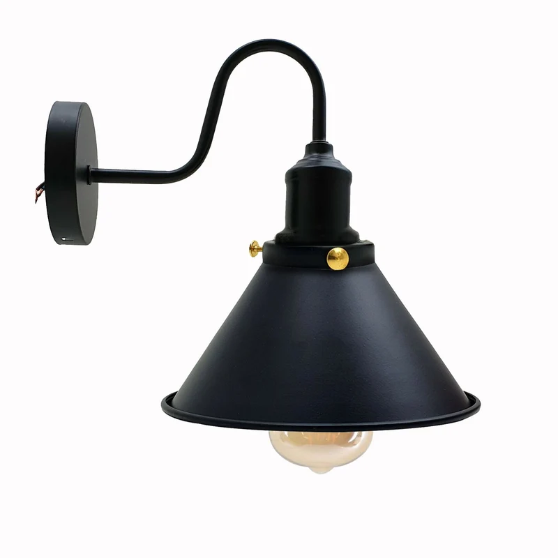 Vintage wandleuchte innen modern led Kegelschirm~1761