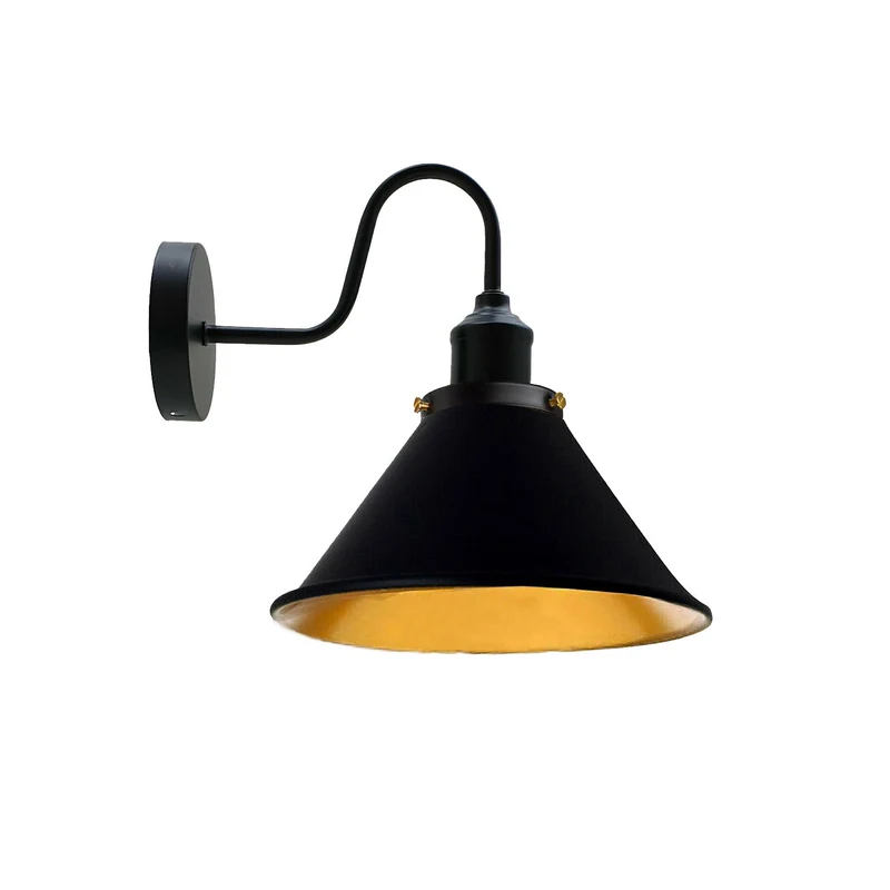 Vintage wandleuchte innen modern led Kegelschirm~1761
