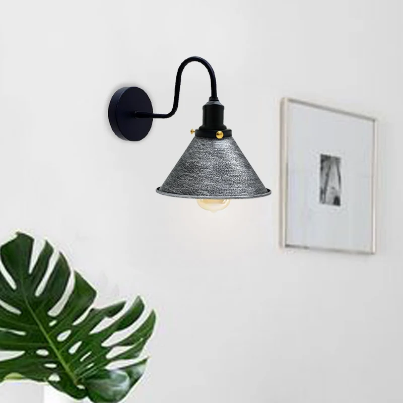 Vintage wandleuchte innen modern led Kegelschirm~1761