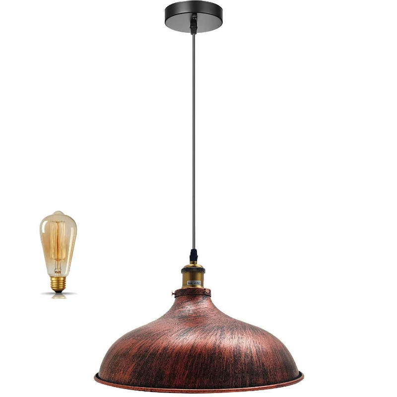 Vintage Rustikales Rot Pendelleuchte & Hangelampen
