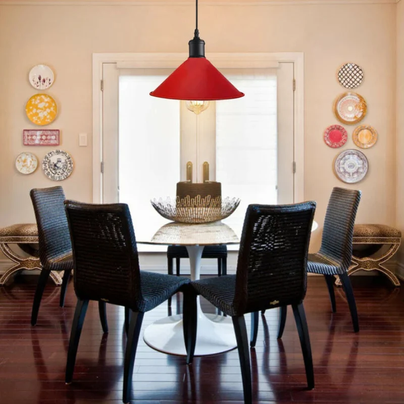 Rote Hängelampen home deko Deckenlampen E27| Ø 22cm~1593