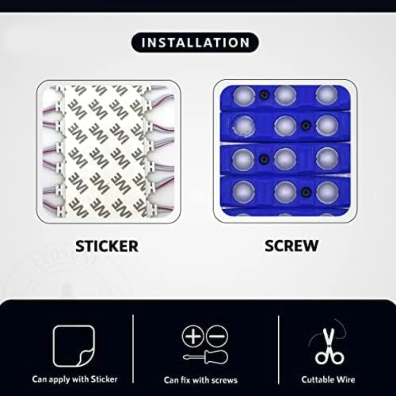Blaue 12V LED Module IP65 Wasserdicht SMD ~1752