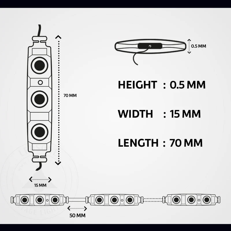 12V LED Module Rot (10er Set) – SMD für Werbung & Schilder ~1751