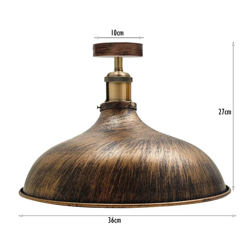 Deckenleuchten für den flur aus gebürstetem Kupfer Ø 36cm|E27~2886