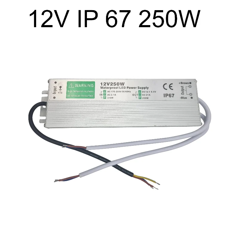LED trafo 12v IP67 wasserdicht Netzteil 10W - 350W ~1545