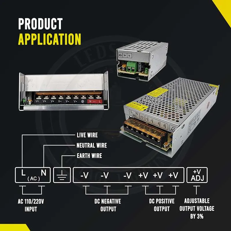 LED Transformator 720W 12V Netzteil IP20, Schaltnetzteil ~1541