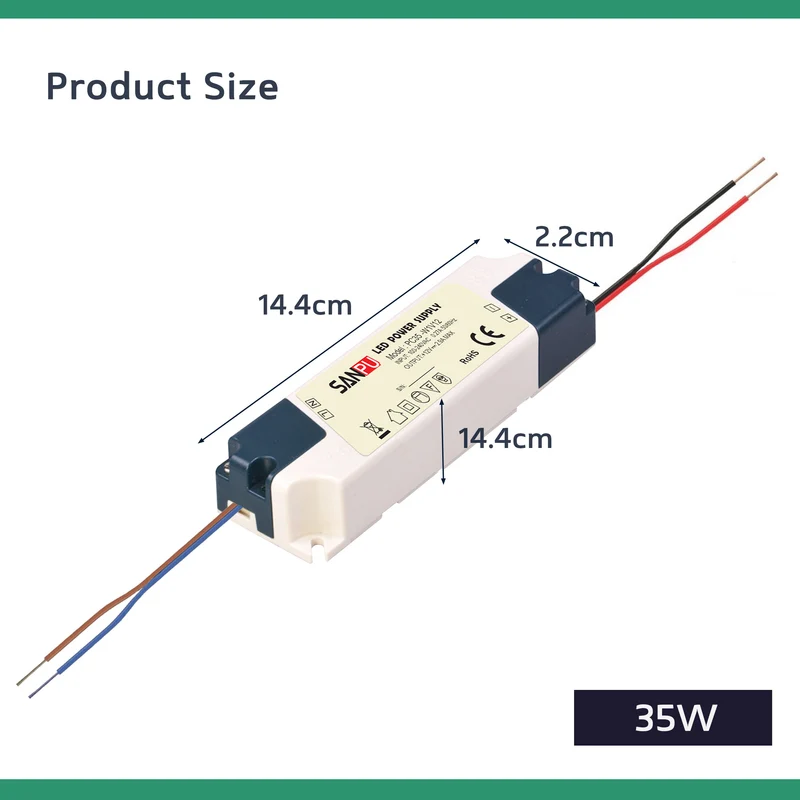 12V LED Treiber 35W Netzteil trafo 240V flimmerfrei~1821
