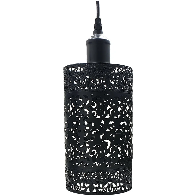 Schwarz-Pendelleuchte Retro Deckenlampe Vintage-Leuchte Hängelampe Industrie Design E27~1526