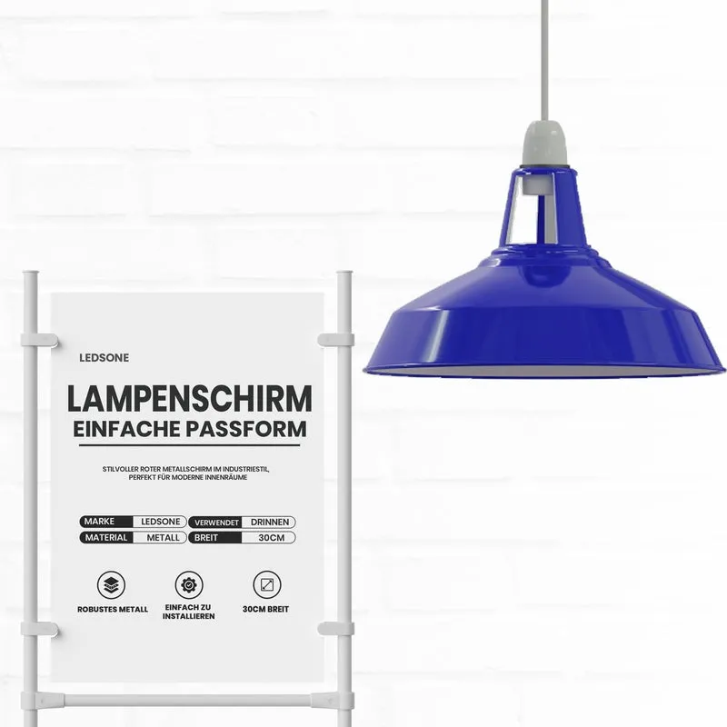 Vintage Harbour Lampenschirm – Easy Fit Industrie Lampenschirm | Ø30cm | E27 , B22 ~ 1726
