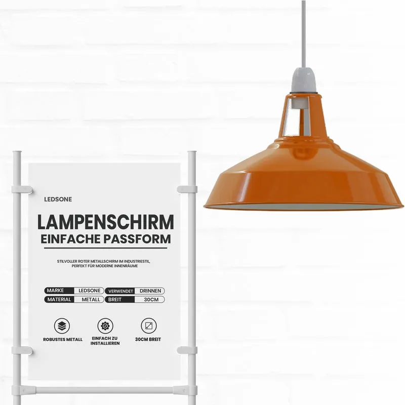 Vintage Harbour Lampenschirm – Easy Fit Industrie Lampenschirm | Ø30cm | E27 , B22 ~ 1726