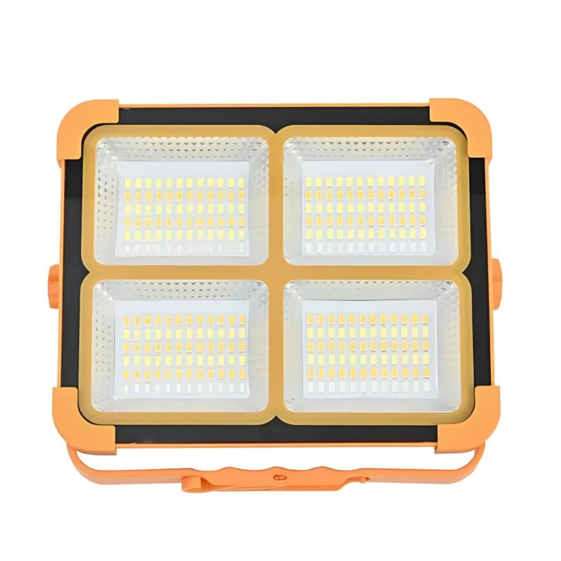 Solar Baustrahler mit Akku, CCT, 6 Std.Leuchtzeit, USB In- & Output, IP65, Magnet- & Hängefunktion