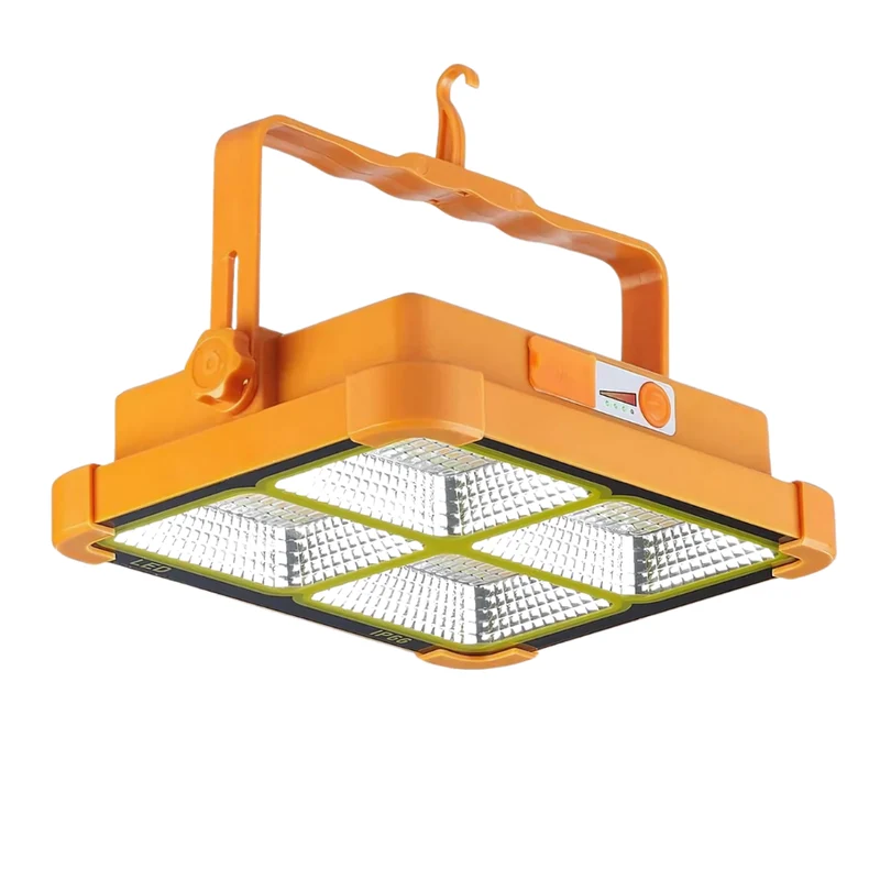 Solar Baustrahler mit Akku, CCT, 6 Std.Leuchtzeit, USB In- & Output, IP65, Magnet- & Hängefunktion
