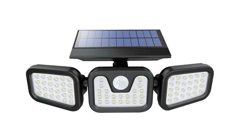Solar Wandleuchte mit PIR-Sensor, 8 Stunden Leuchtdauer, 4000 K (neutralweiß), IP54, flexible Außenleuchte