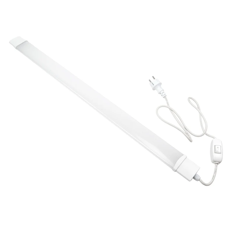 LED Feuchtraumleuchte, 22 W, 2000lm, 4000K, 900 mm, IP65, mit Schalter und IP44 Stecker