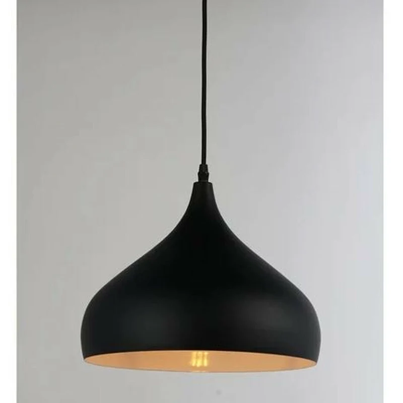 Deckenpendelleuchte Schwarz mit Lampenschirm Industrie~1815