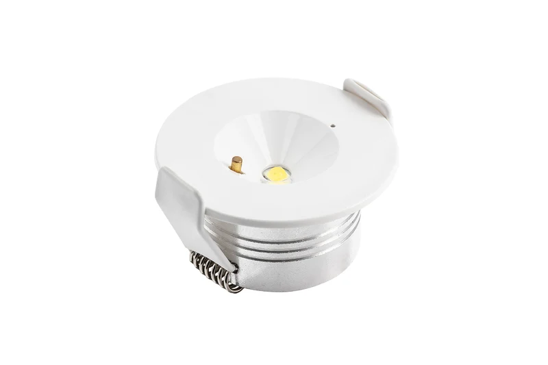 Notleuchte Einbau, 3 W, 300 lm, 3 h Notbetrieb – Deckeneinbau, TEST-Knopf