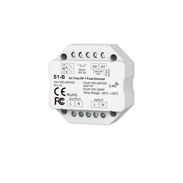 AC Triac RF + Tast Dimmer