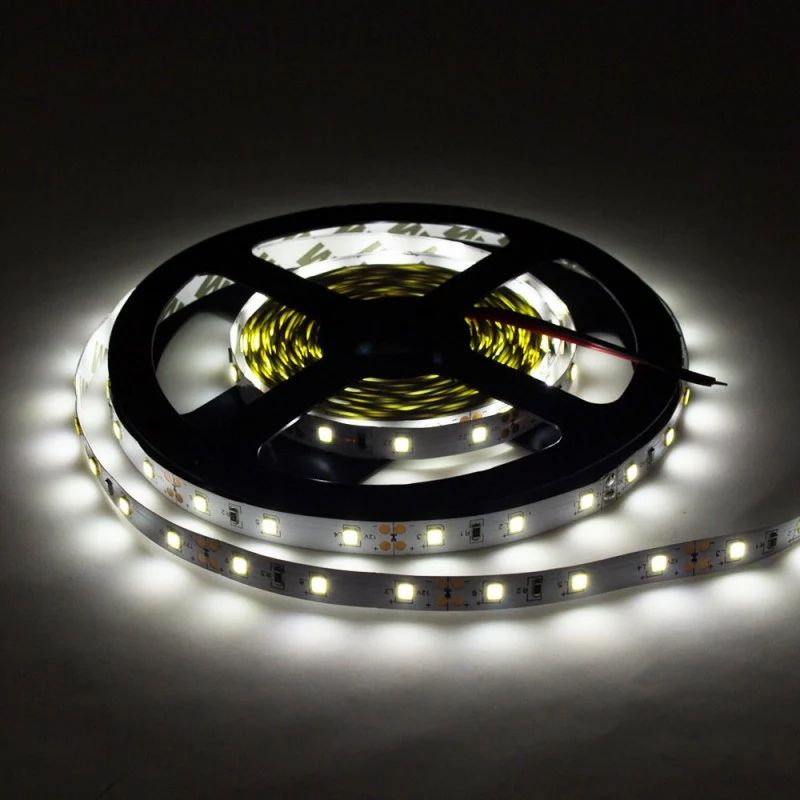 LED-Streifen, 24W, 12V, 1200lm, kaltweiß, 5m, 60 LEDs/m
