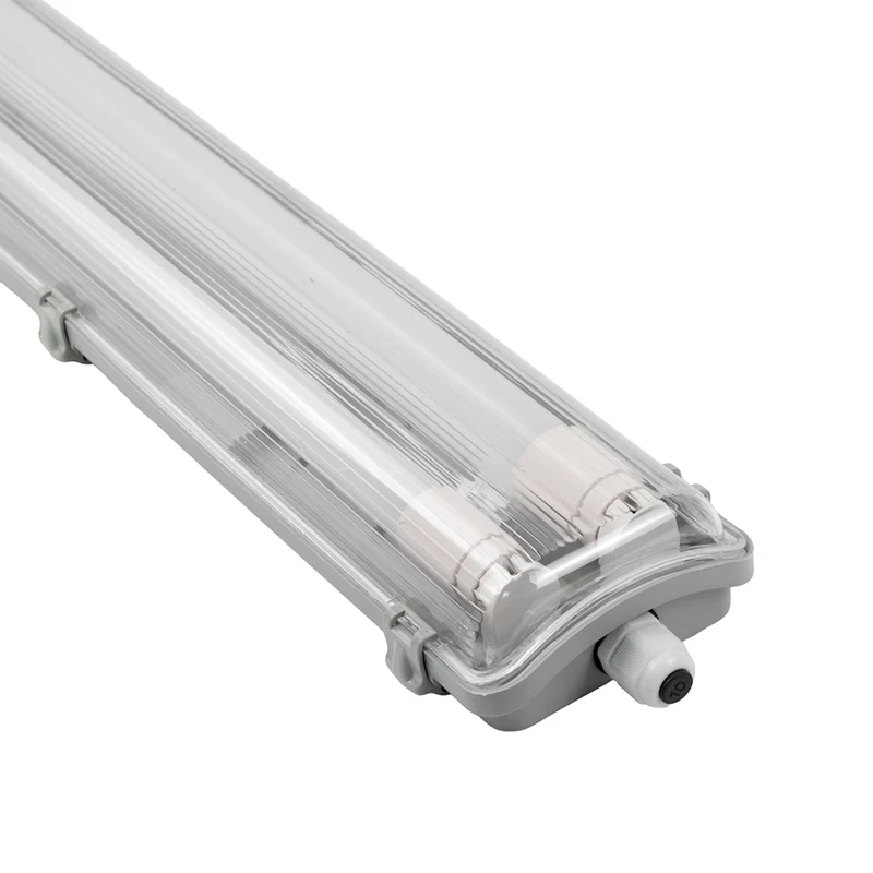 LED Wannenleuchte 120 cm, inkl 2x18W LED-Röhren T8, durchschleifbar, 4000K, IP65, IK08