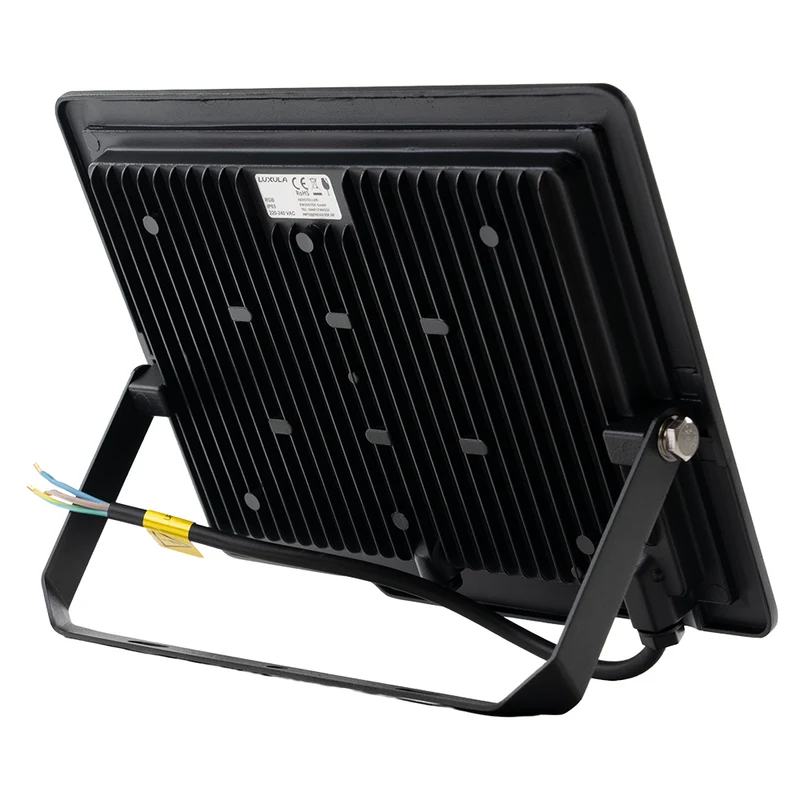 RGB LED-Fluter, 100 W, schwarz, IP65, mit Fernbedienung, RGBW-Farbwechsel