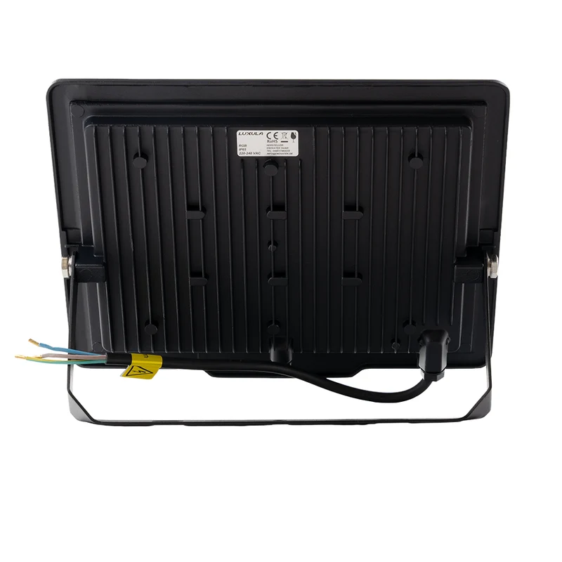 RGB LED-Fluter, 100 W, schwarz, IP65, mit Fernbedienung, RGBW-Farbwechsel