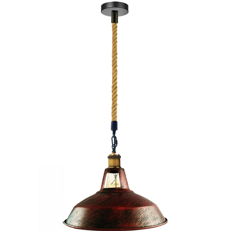 Retro Stil Metall Lampenschirme hängelampen Vintage-Pendelleuchte ~1699