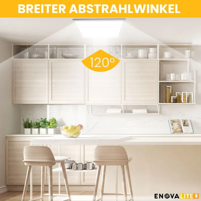4er Pack LED Panel, 60x60 cm, 36 W, 3600 lm, 4000 K (neutralweiß)