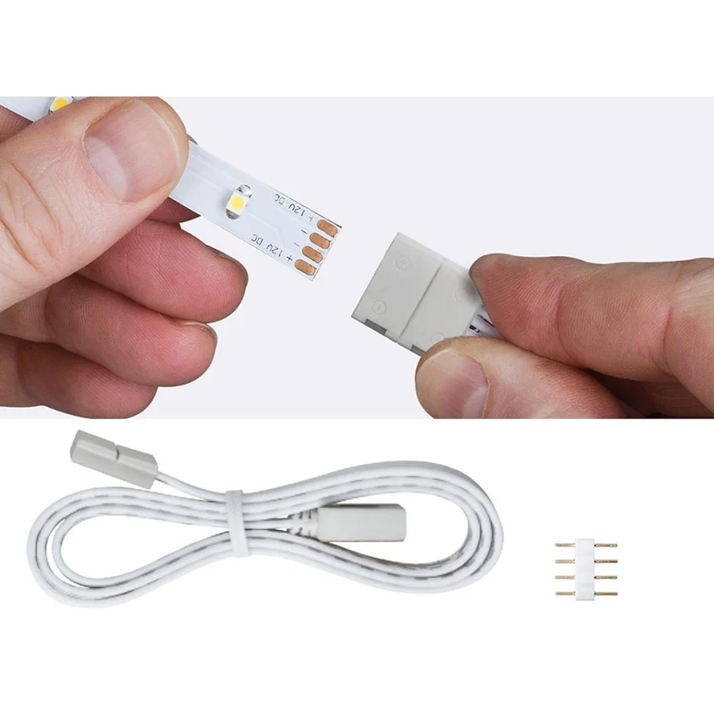 Function YourLED ECO Clip-Connector 50cm 2er Pack Weiß