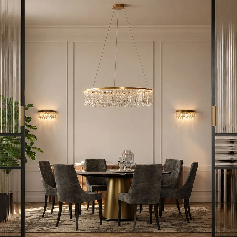LED-Pendelleuchte Vanesia Ø 60cm Dimmbar