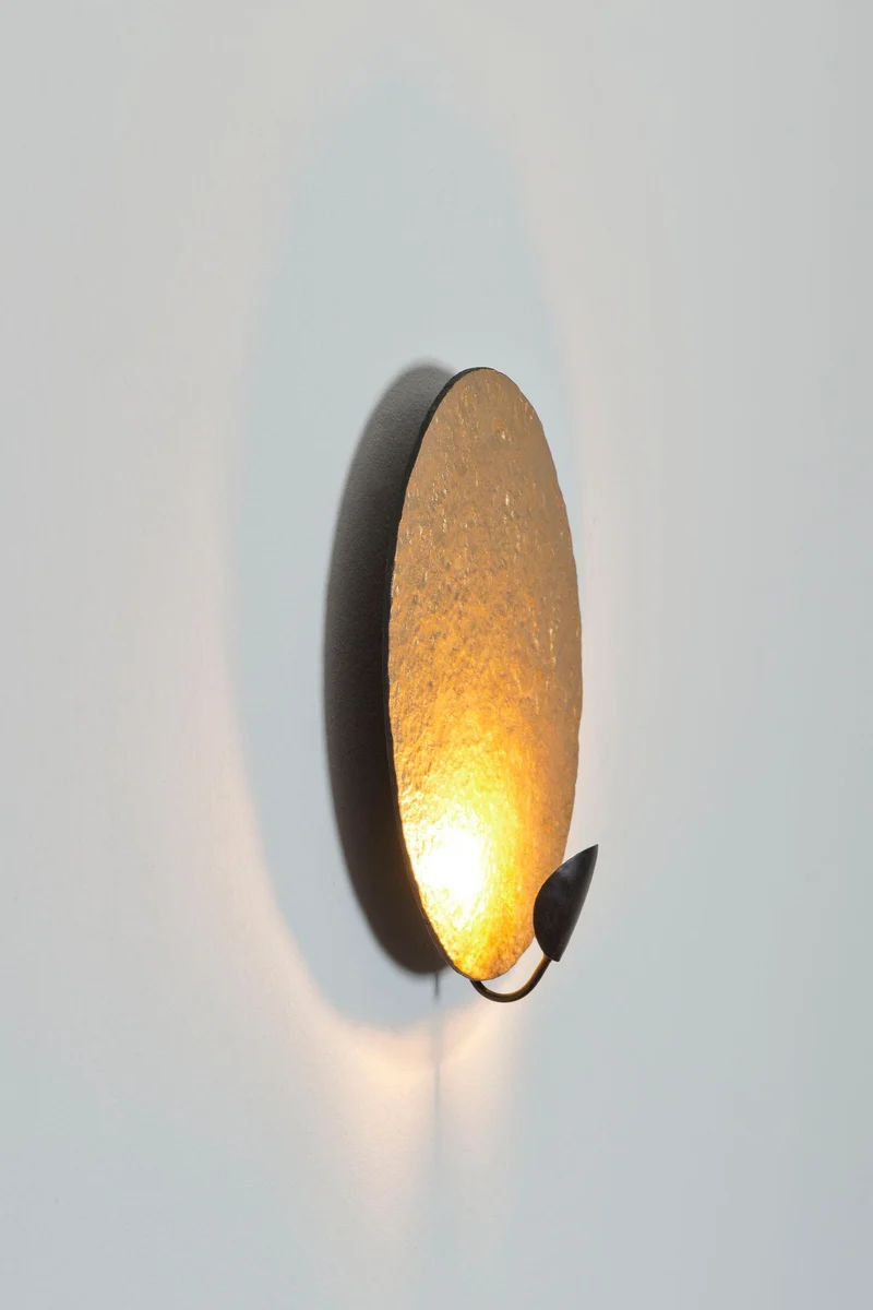 Wandleuchte Traversa Rund Ø 35cm Gold