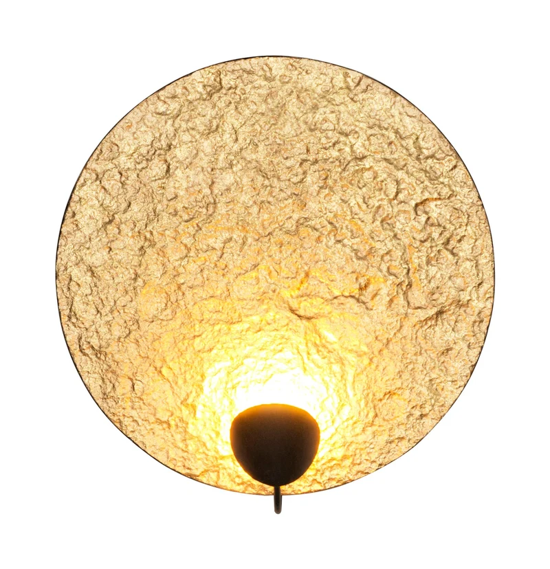 Wandleuchte Traversa Rund Ø 35cm Gold