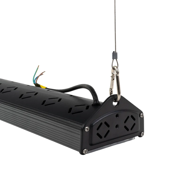 LED-Hallenleuchte, linear, 150 W, 18000 lm, 5000 K (neutralweiß), IP65, EPISTAR LED, schwarz