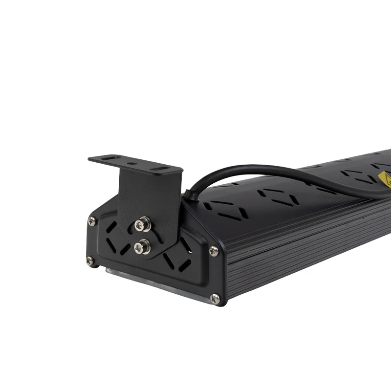 LED-Hallenleuchte, linear, 50 W, 6000 lm, 5000 K (neutralweiß), IP65, EPISTAR LED, schwarz