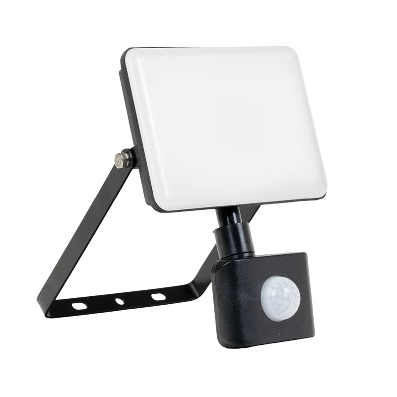 LED-Fluter mit Schnellverbinder & Bewegungsmelder, rahmenloses Design, 50 W, 4000 K (neutralweiß), 5000 lm, IP44