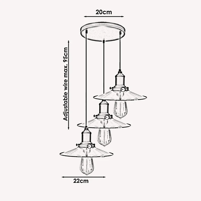 Retro Pendelleuchte Grün Messing Industrie Esstischlampe~1655