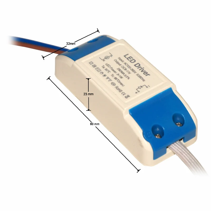 3W LED Treiber Konstantstrom 280mA DC 8-11V Kompakter ~1420