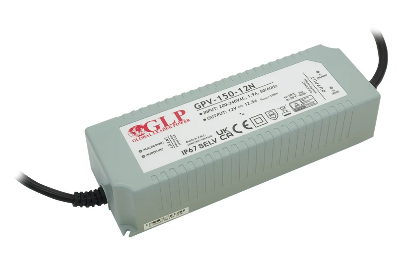 GPV-150: LED-Netzteil, 150 W Serie, IP67, 12 V DC, 10 A