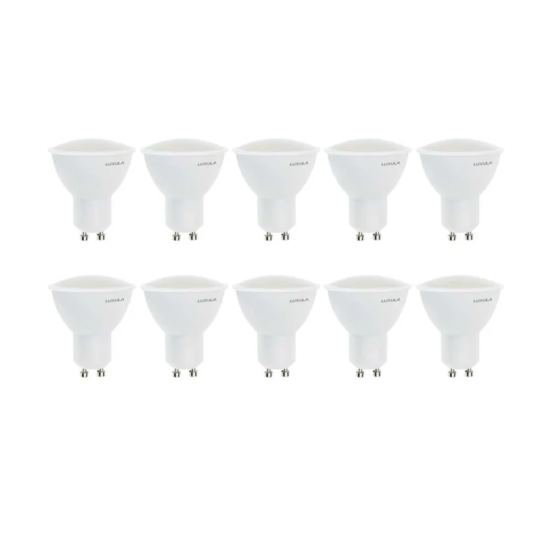 10er Pack LED Leuchtmittel GU10, MR16, 5W, 436lm, 2700K