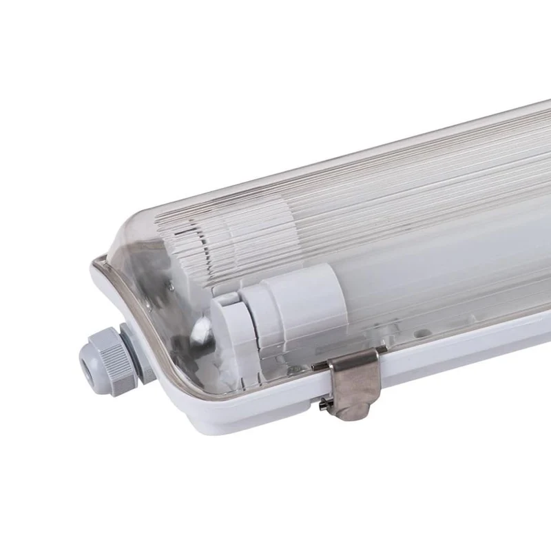 LED Wannenleuchte mit 2x 22W LED-Röhren T8, 150cm, 4000K, IP65, IK08