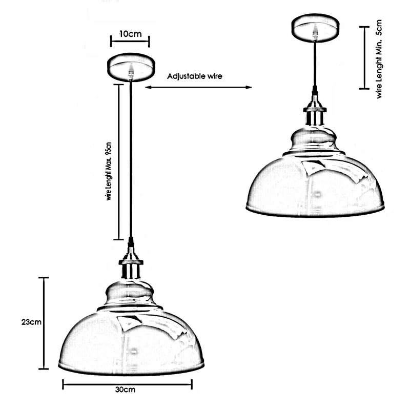 Moderne Pendelleuchte mit orangefarbenem Stoffschirm – E27 ~1569