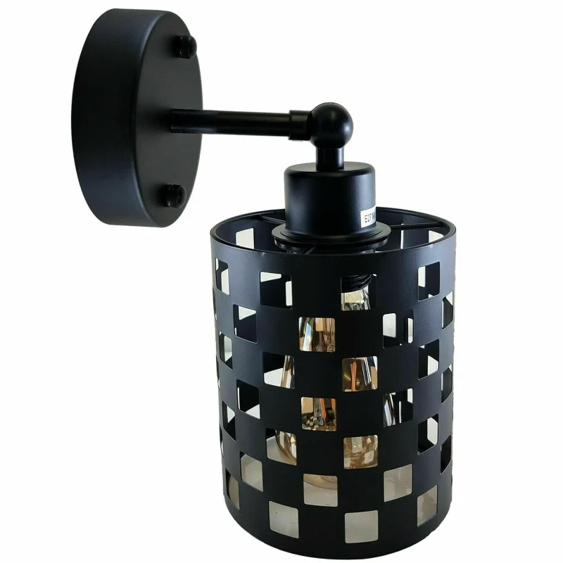 Stylische Wandlampe Vintage DrahtKäfig E27 Fassung~1558