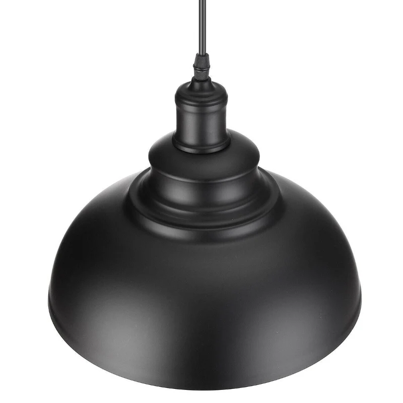 Industrielle schwarze Pendelleuchte im Vintage-Design ~1550