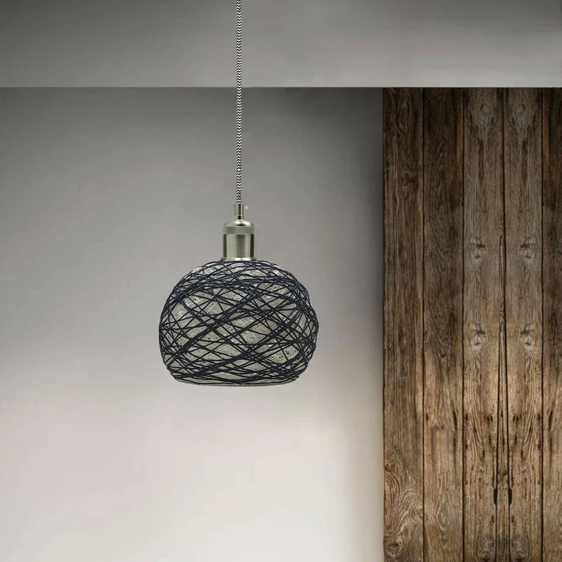 Industrielle Vintage Deckenlampe – Retro E27 Pendelleuchte mit Käfig-Design Kronleuchter~1506