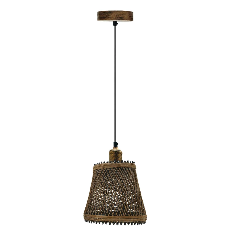 Industrielle Vintage Deckenlampe – Retro E27 Pendelleuchte mit Käfig-Design Kronleuchter~1506
