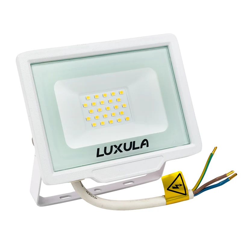 LED-Fluter, 20 W, 4000 K (neutralweiß), 2000 lm, weiß, IP65