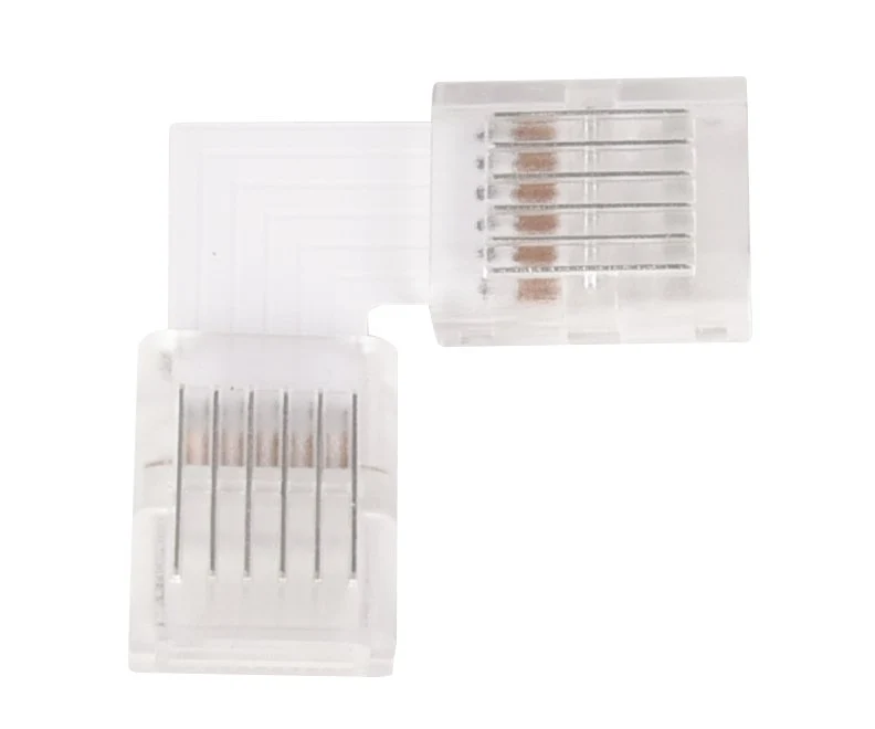 LED-Streifen Verbinder, L-förmig, 6 polig, für 12 mm RGB + CCT LED-Streifen geeignet