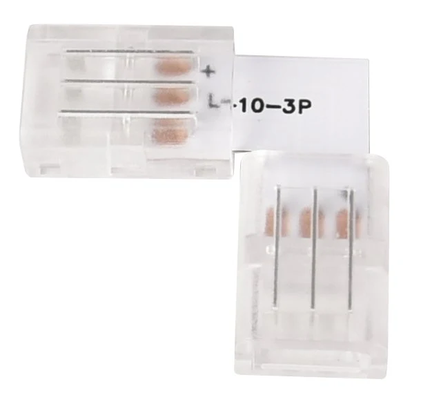 LED-Streifen Verbinder, L-förmig, 3 polig, für 10 mm CCT LED-Streifen geeignet