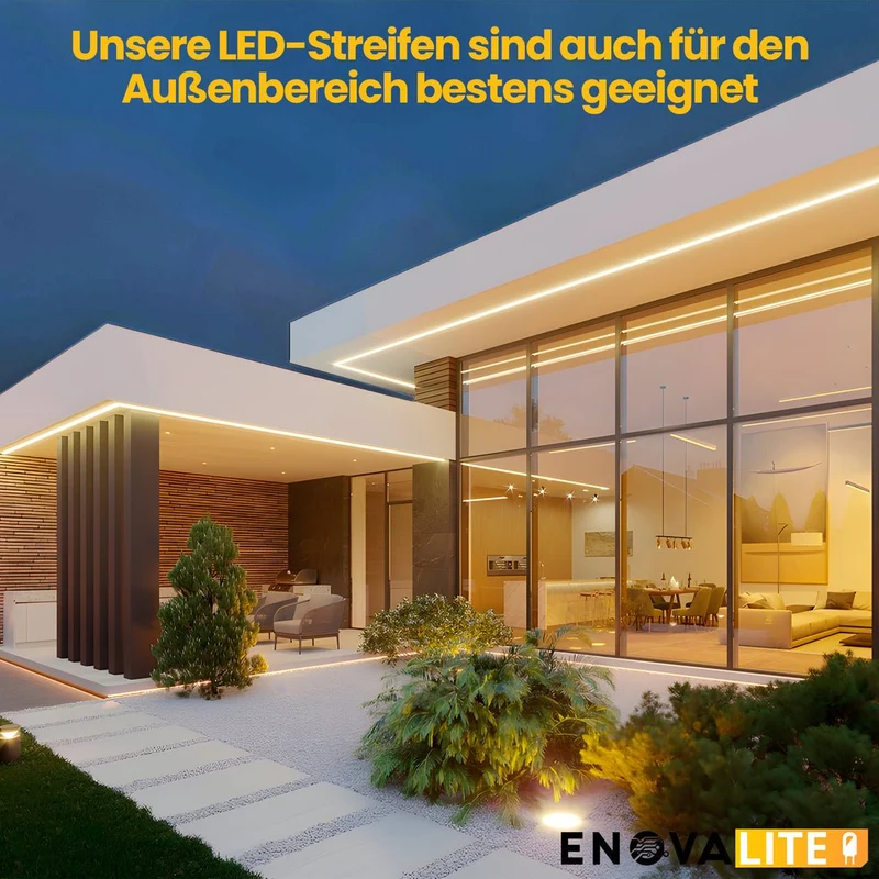 LED-Streifen, RGB und neutralweißes Licht, 5 Meter Länge, IP54, 60LED/m, 12 V, 10 mm